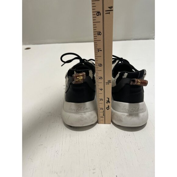 Sam Edelman Women's Black & White Striped‎ Sneakers Size 8M EUR 38 - Picture 5 of 15